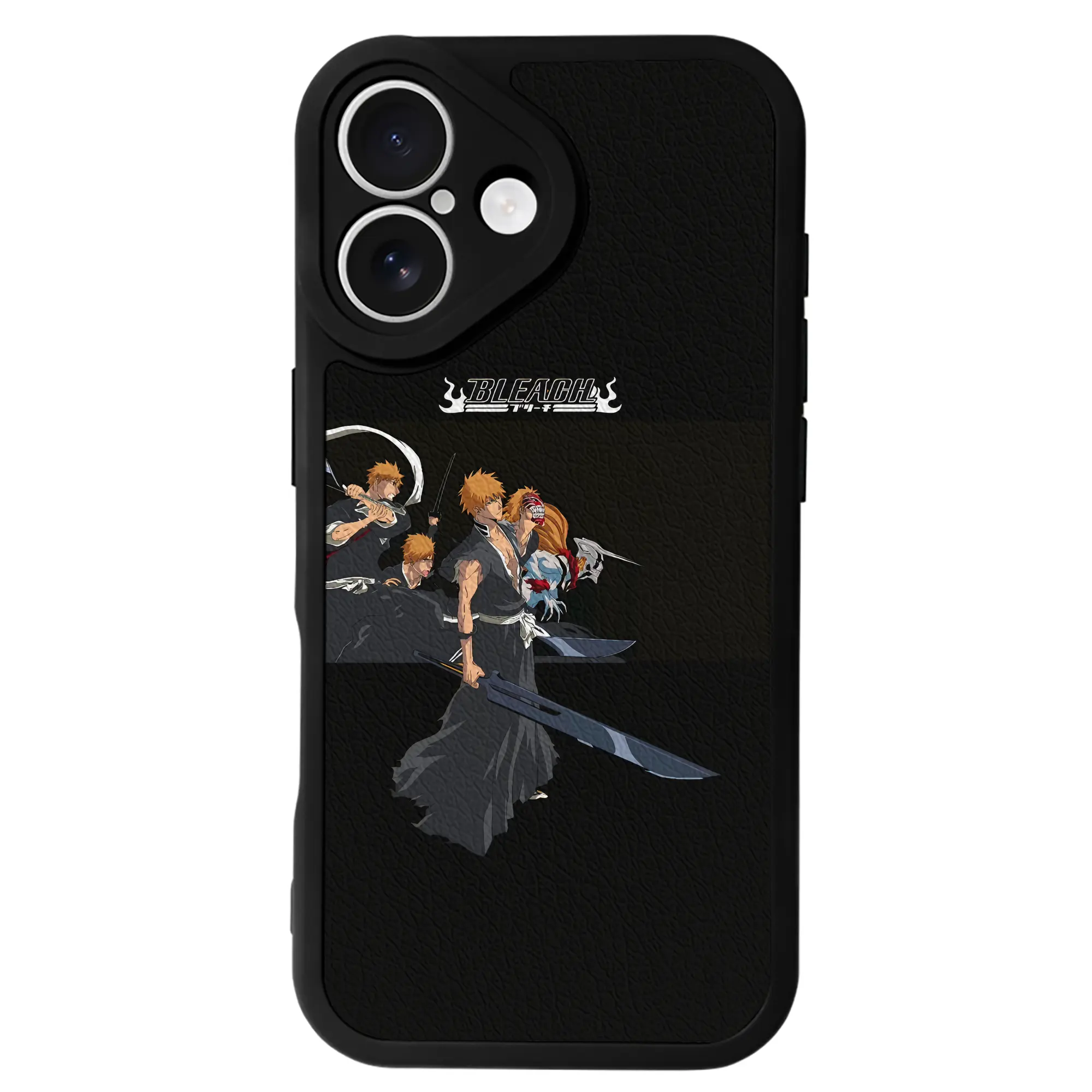 ブリーチ グッズ 黒崎 一護 - IPhone 16シリーズ対応 ・ シリコンスマホケース ・ レザー調 ・ 高精度フィット ・ 耐衝撃 ・ ワイヤレス充電対応 ・ 精密カット